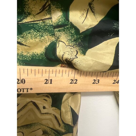 Vintage Laura Jayne 100% Silk Floral & Long Sleeve Button-Up Blouse Top M Multic - Picture 4 of 6
